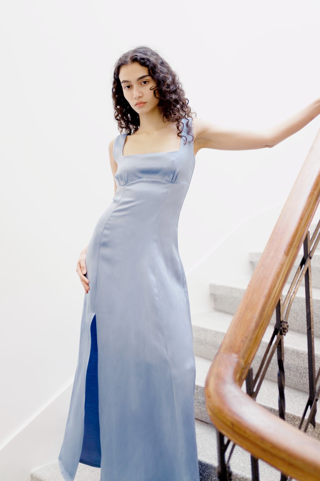 Caroline Dress - Blue - OhSevenDays