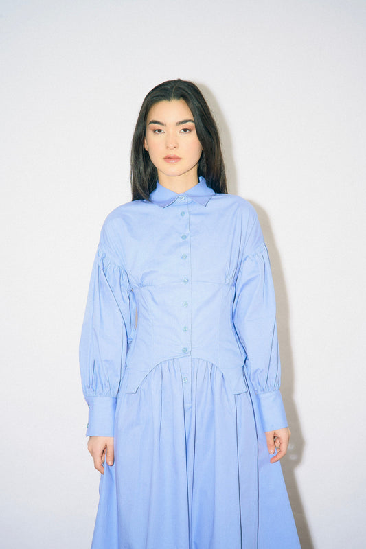 Tahlia Dress - blue - OhSevenDays