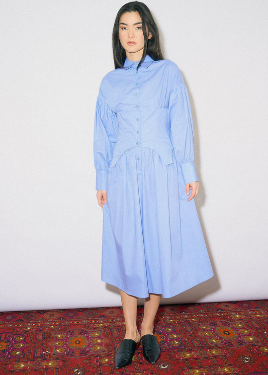 Tahlia Dress - blue - OhSevenDays