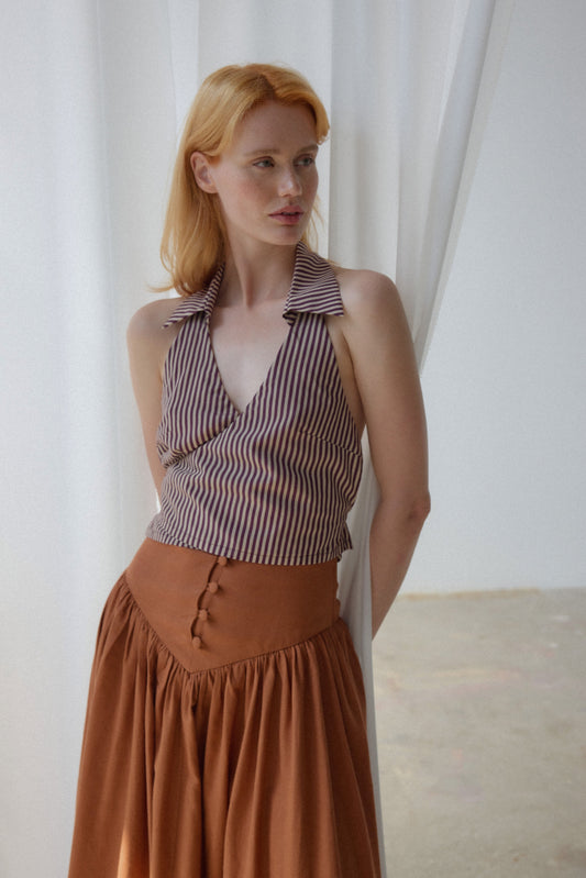 Serena Top - Stripe - OhSevenDays