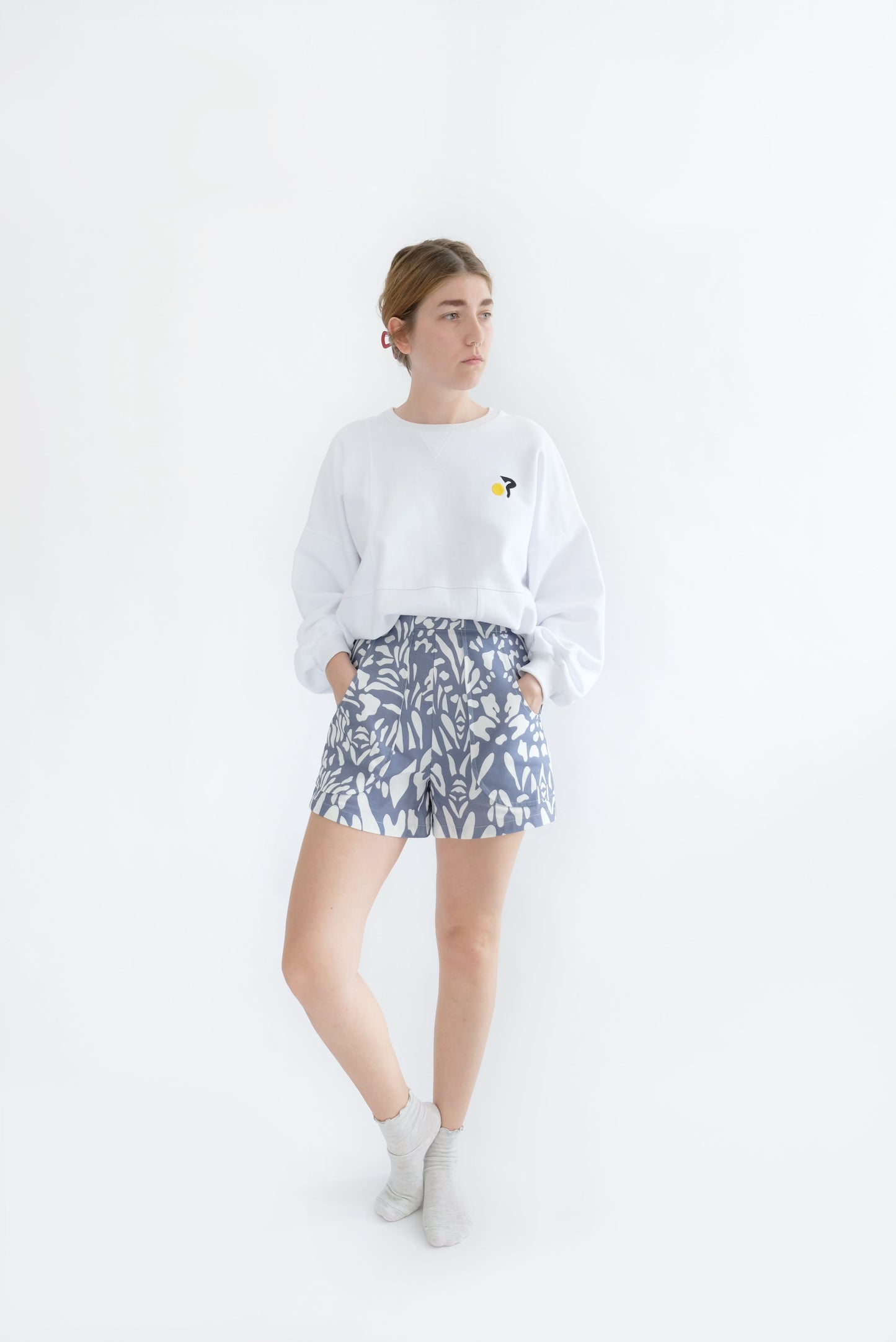 Poche Shorts (Rosa Print) - OhSevenDays