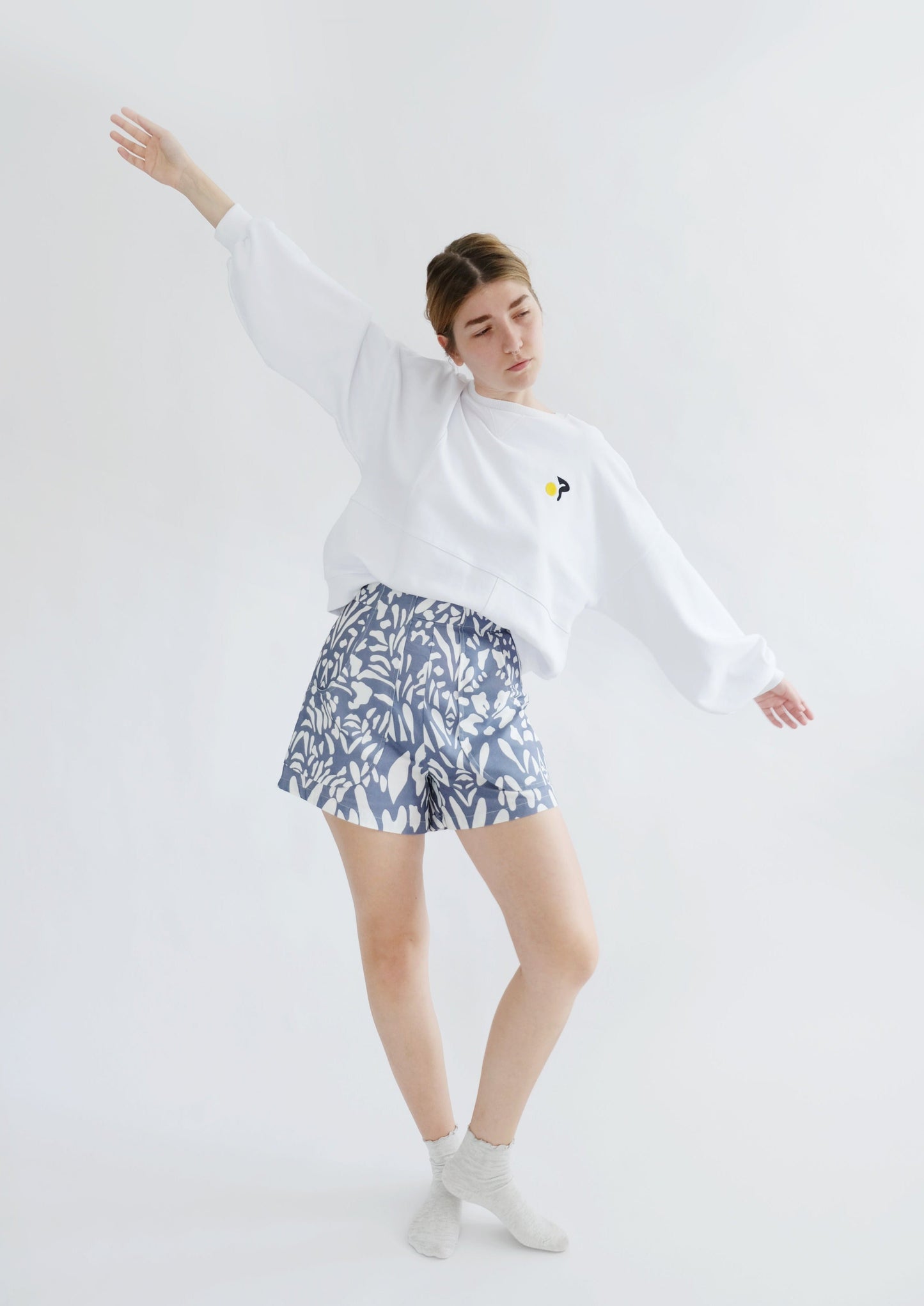 Poche Shorts (Rosa Print) - OhSevenDays