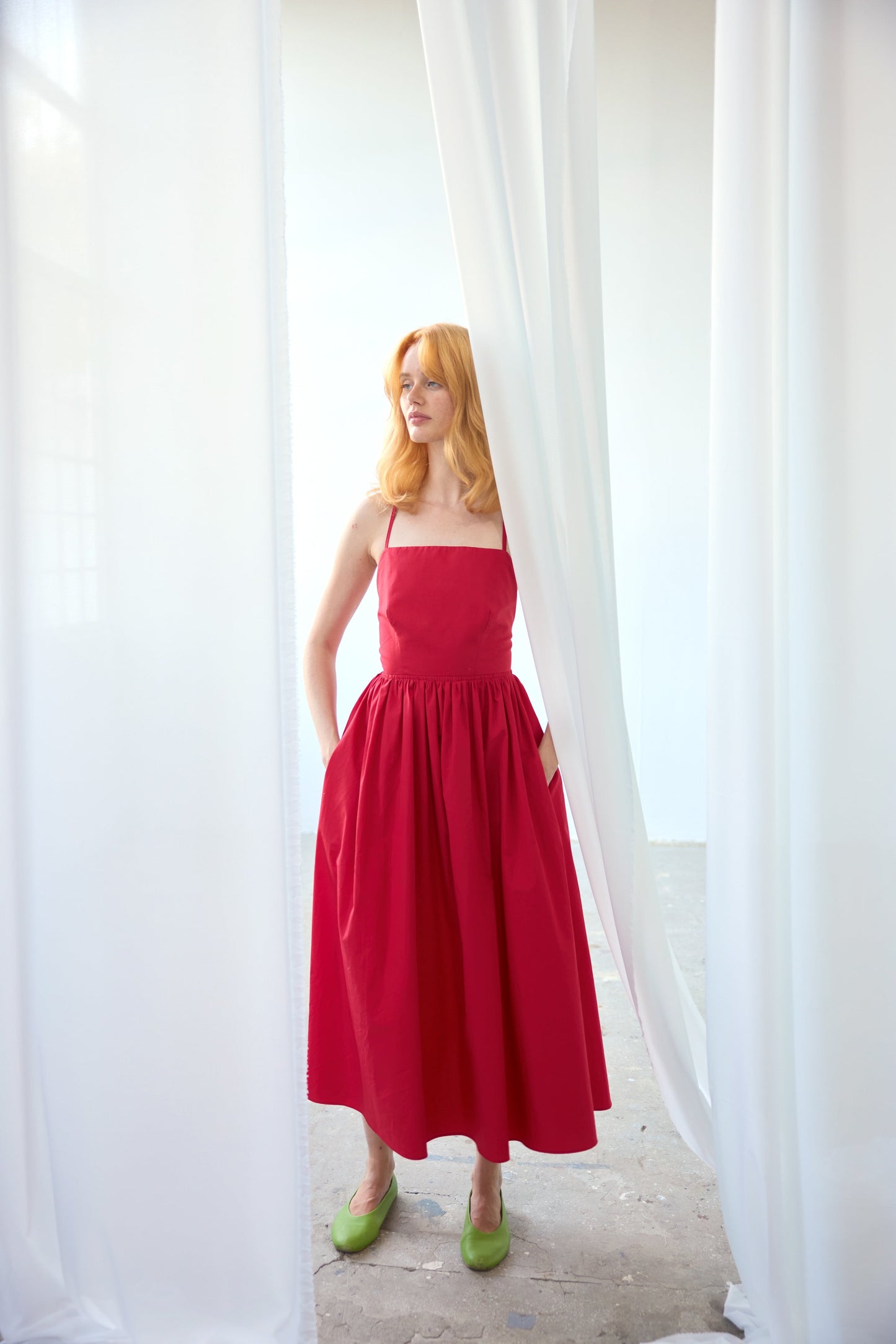 Beth Dress - Cherry