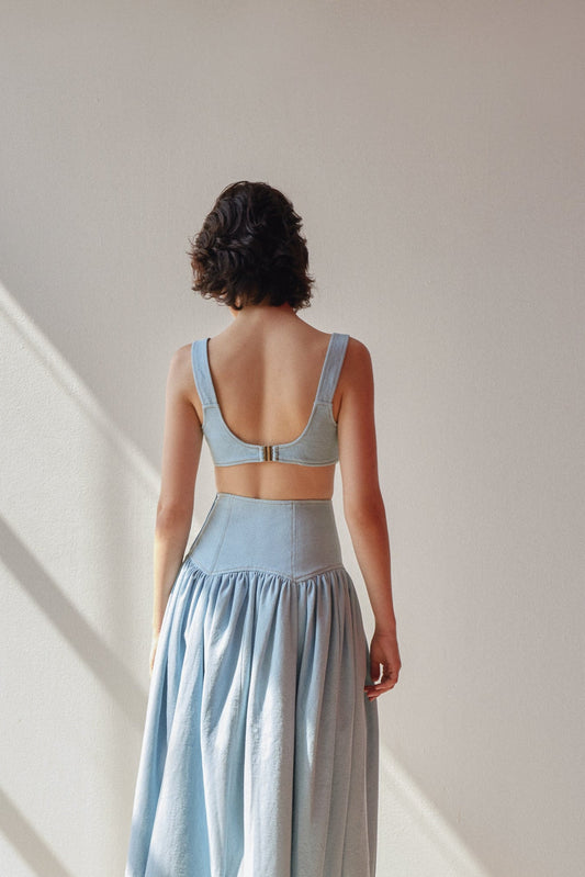Abby Bralette - Light Blue
