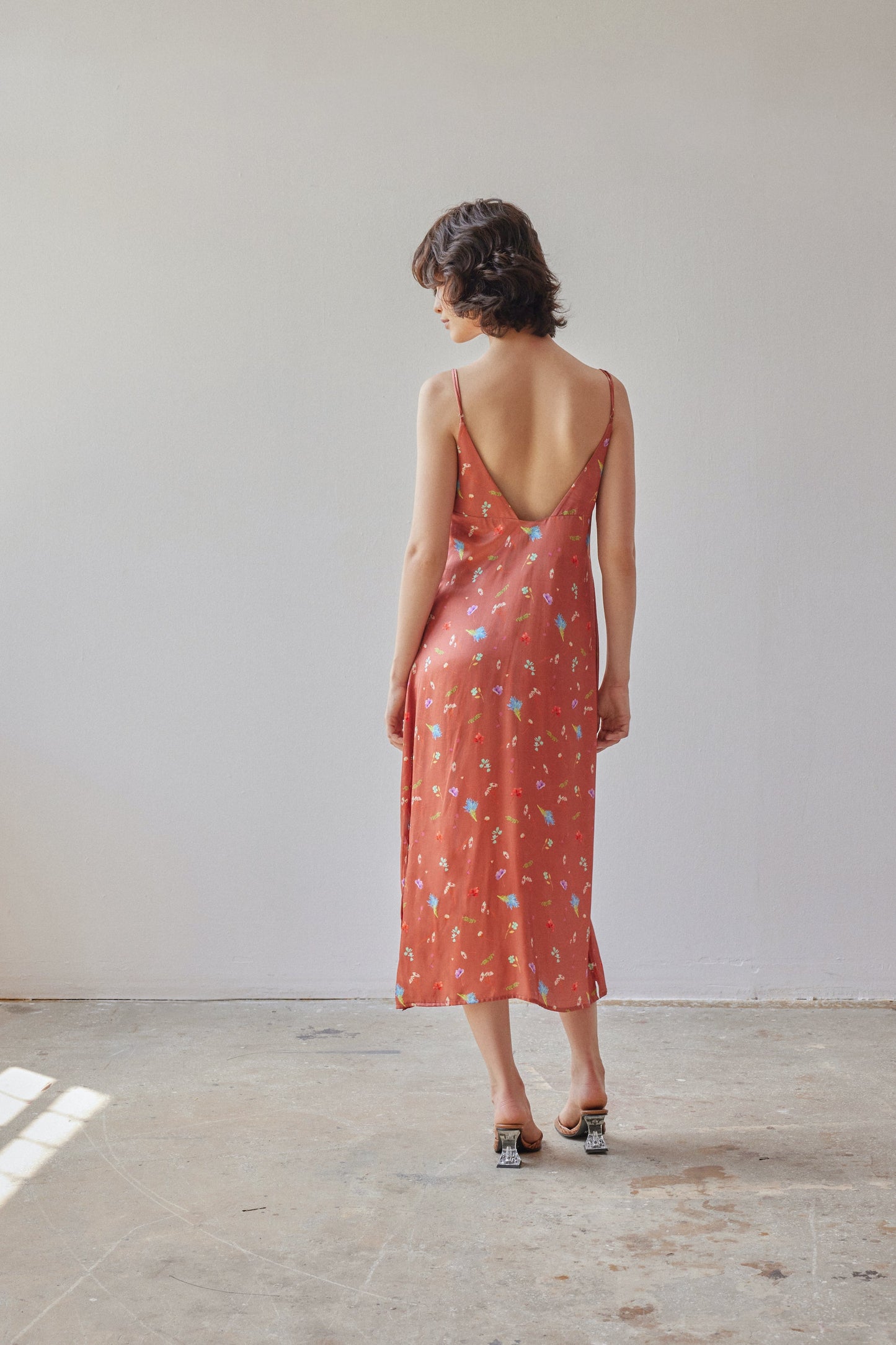 Lisbon Dress - Copper Floral