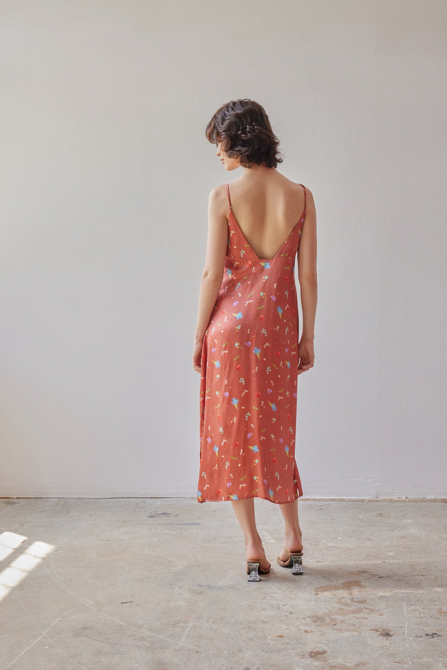Lisbon Dress - Copper Floral
