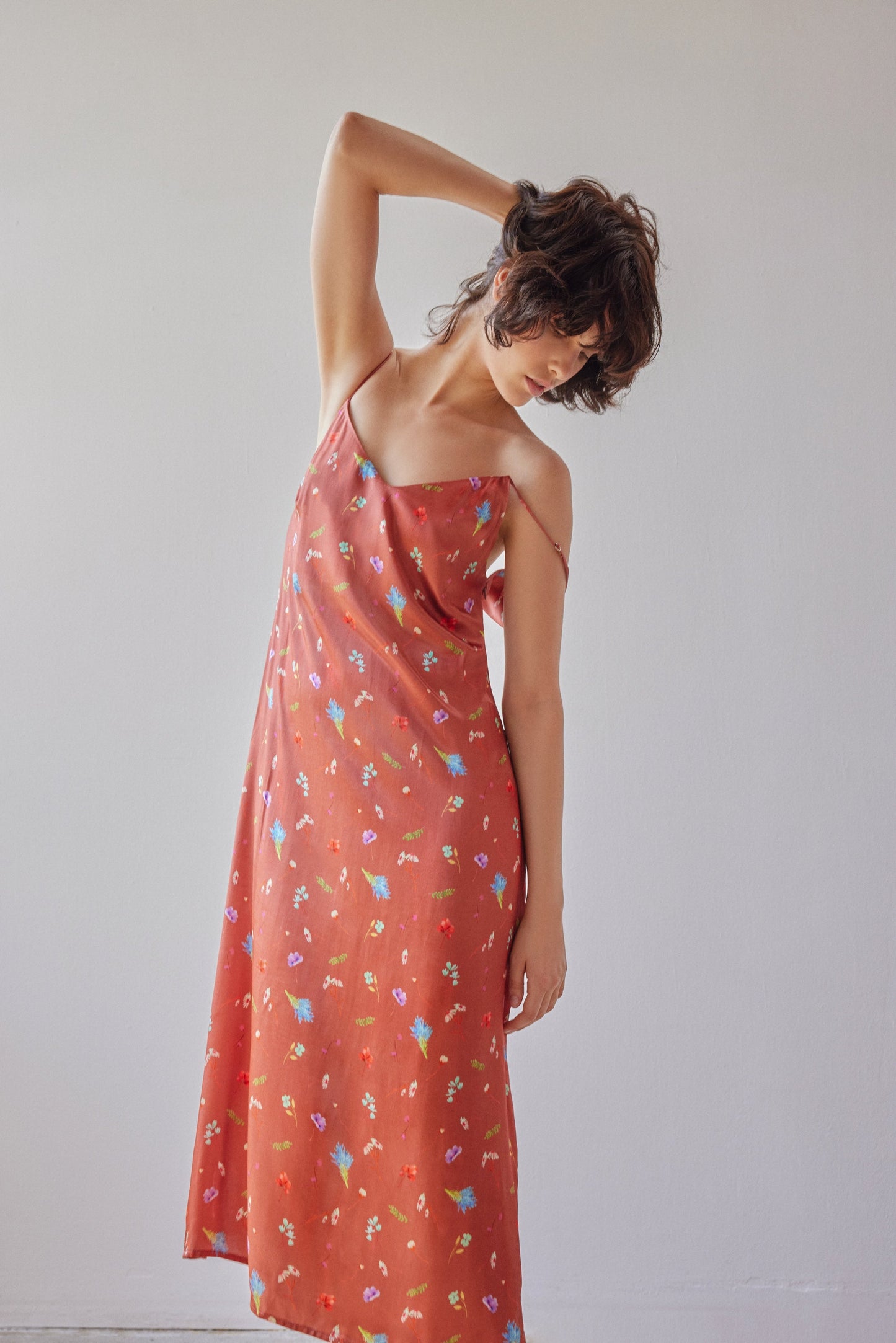 Lisbon Dress - Copper Floral