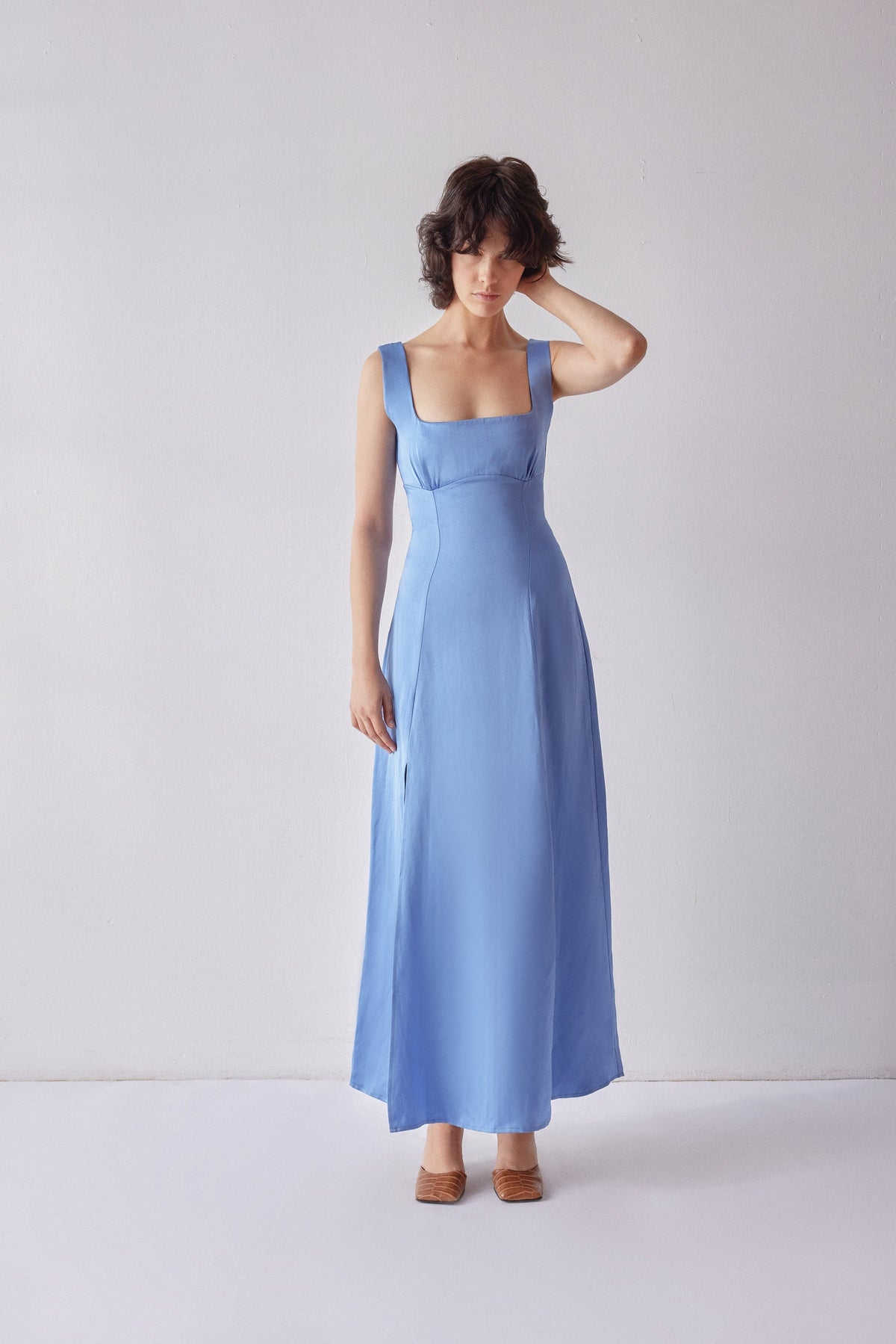 Caroline Dress - Blue - OhSevenDays