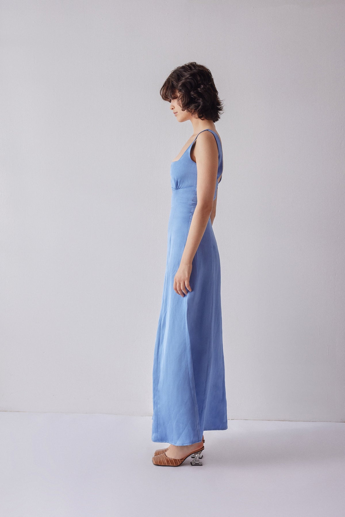 Caroline Dress - Blue - OhSevenDays