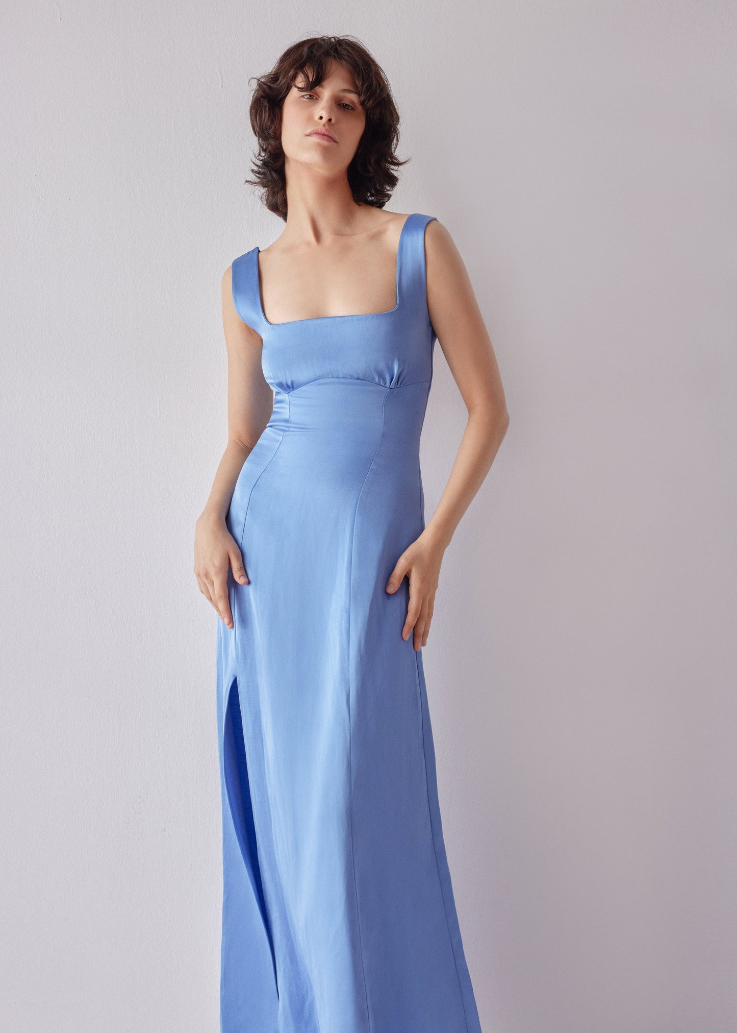 Caroline Dress - Blue - OhSevenDays
