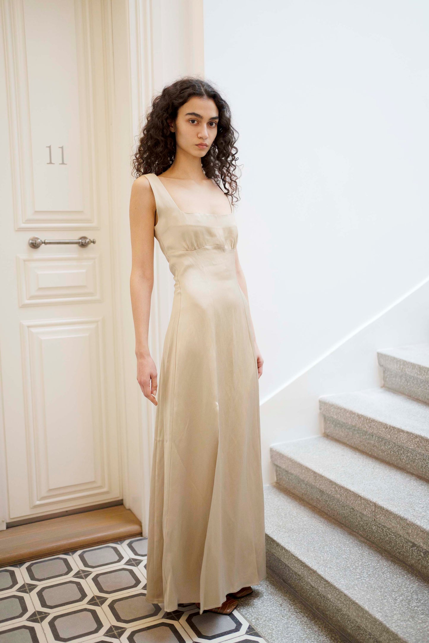 Caroline Dress - Beige