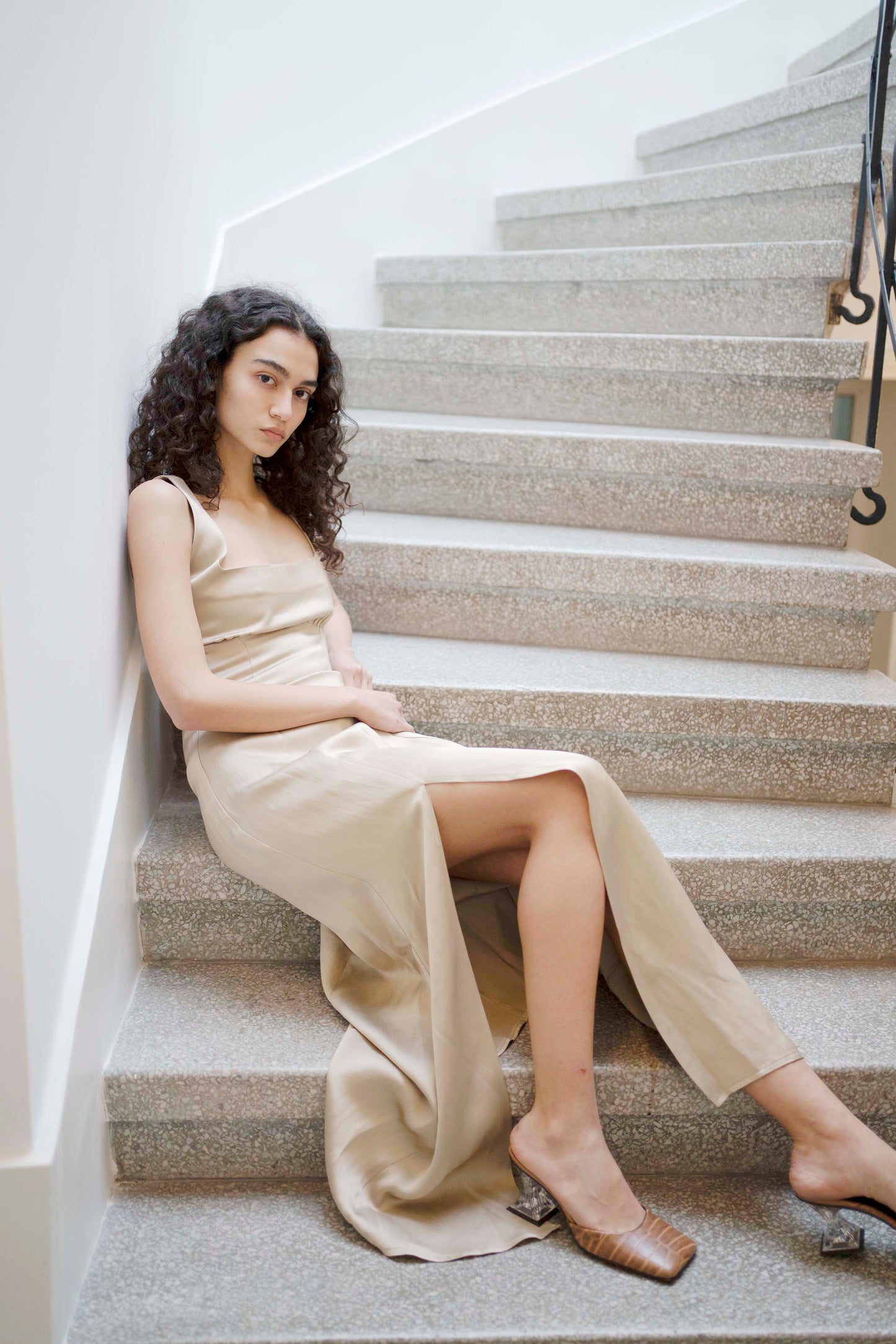 Caroline Dress - Beige