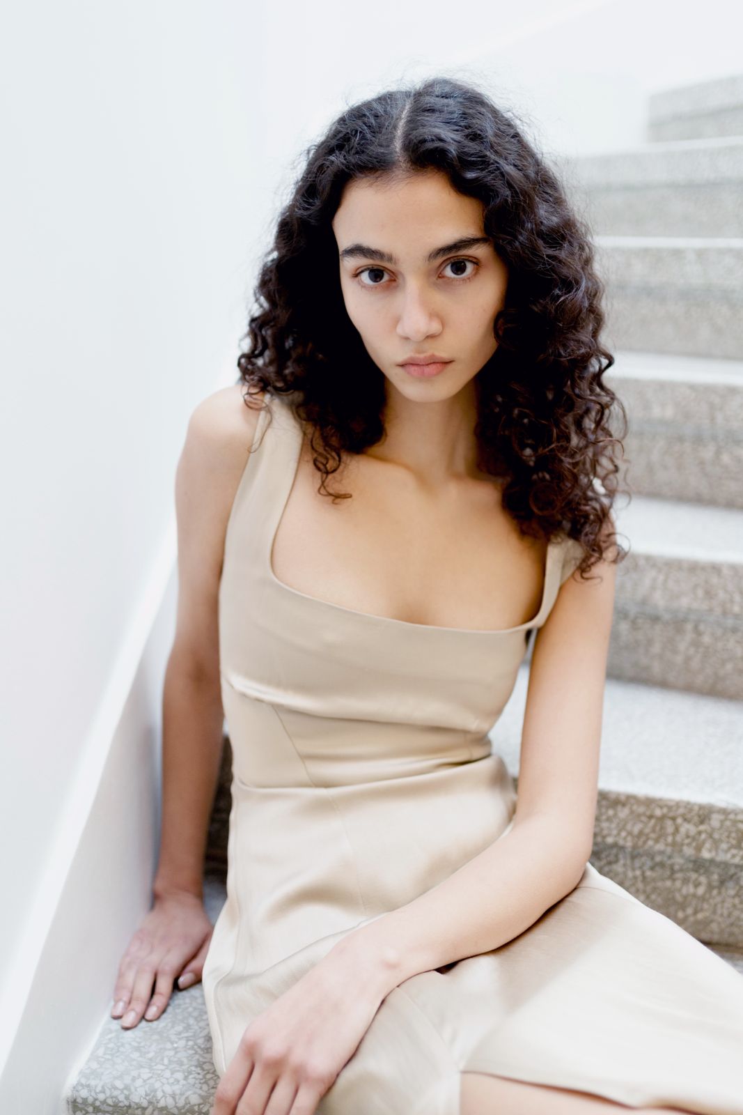 Caroline Dress - Beige