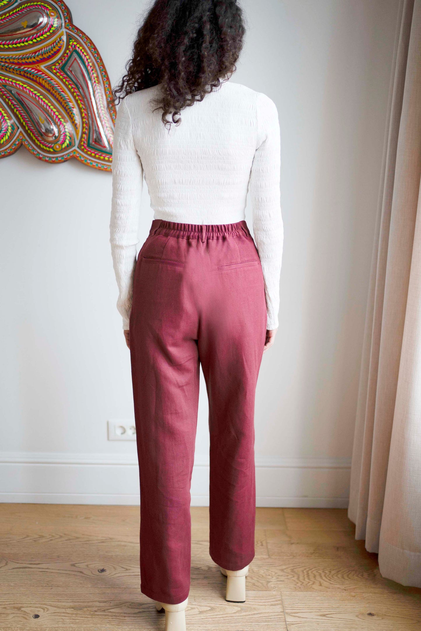 SAMPLE Idil Trousers - Burgundy