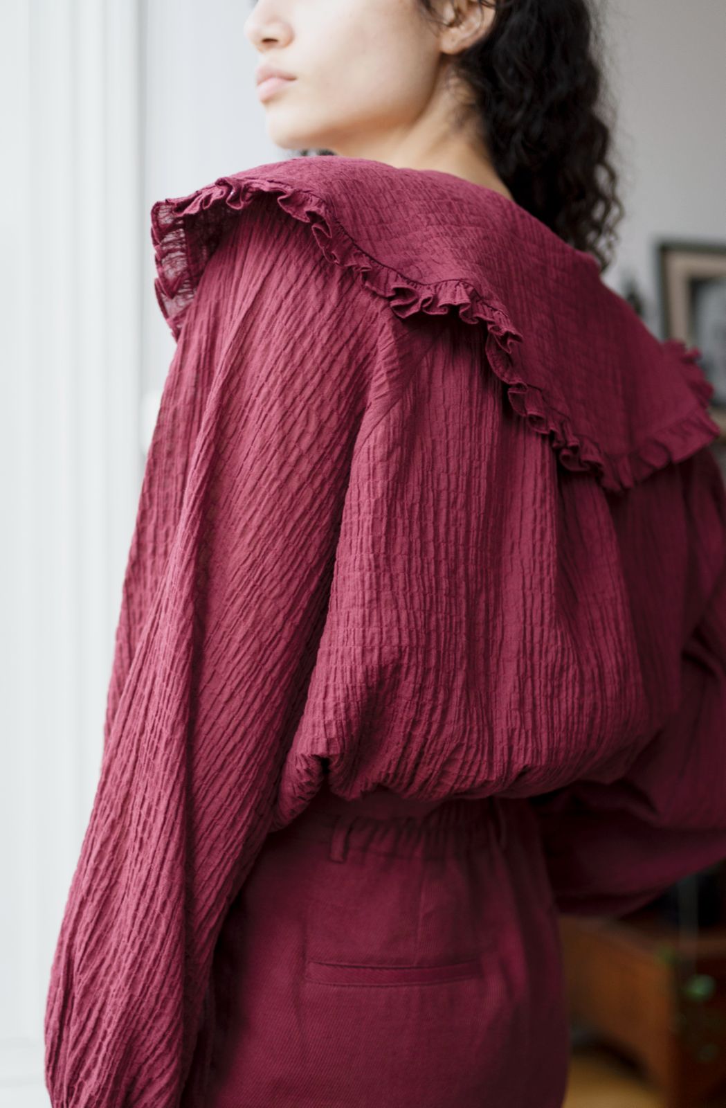 SAMPLE Juliet Top - Burgundy