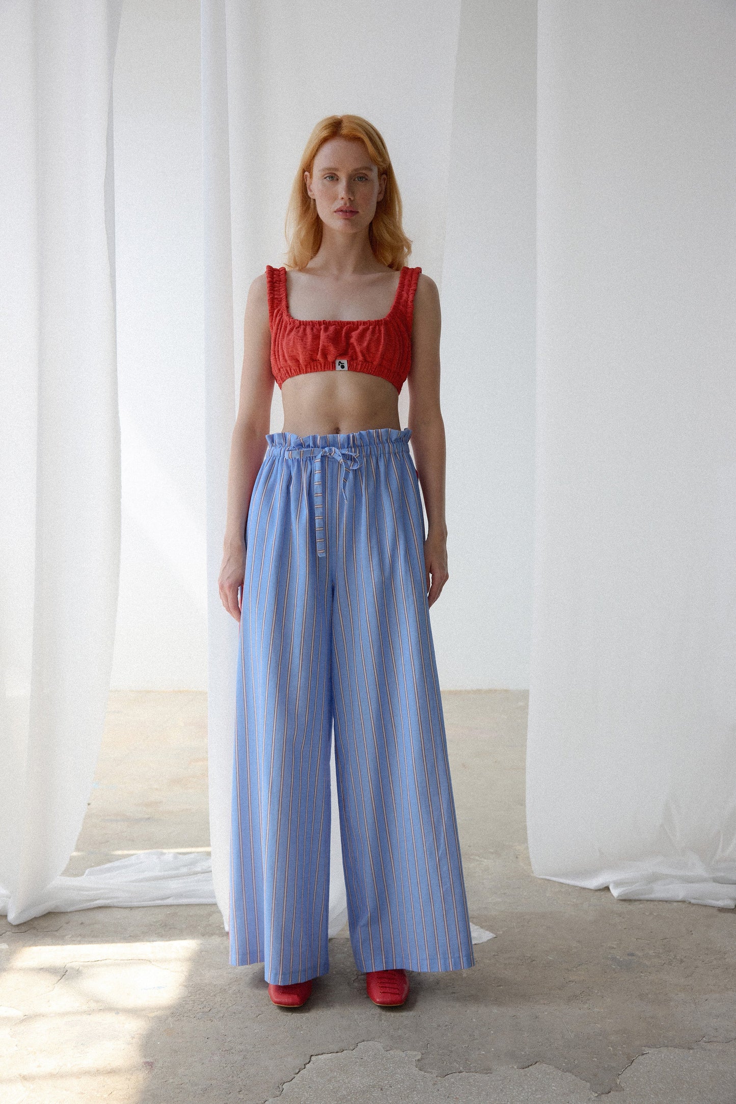 Heather Trousers - Blue - OhSevenDays