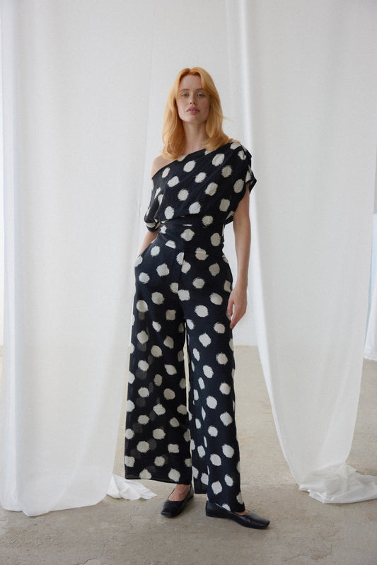 Barbora Trousers - Polka - OhSevenDays