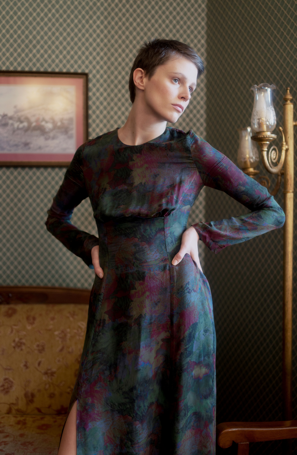 Desiree Dress - Swirl Print - OhSevenDays