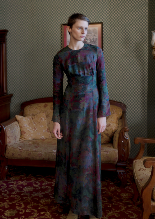 Desiree Dress - Swirl Print - OhSevenDays