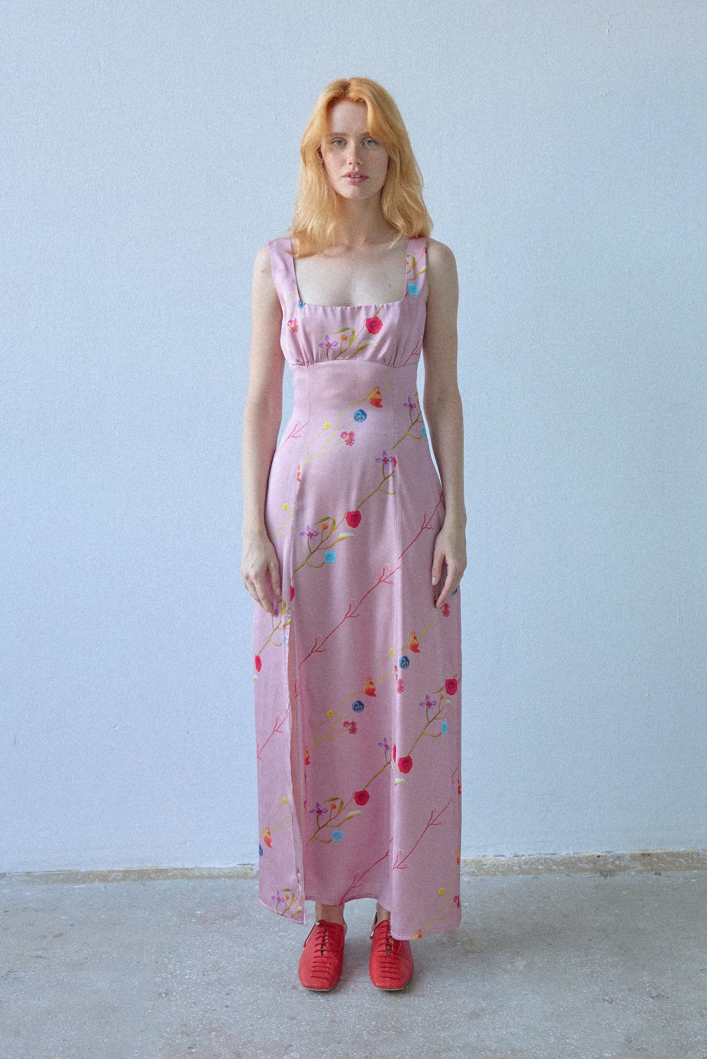 Caroline Dress - Pink - OhSevenDays
