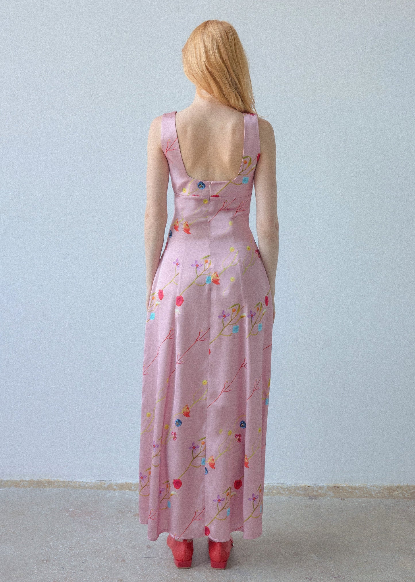 Caroline Dress - Pink - OhSevenDays