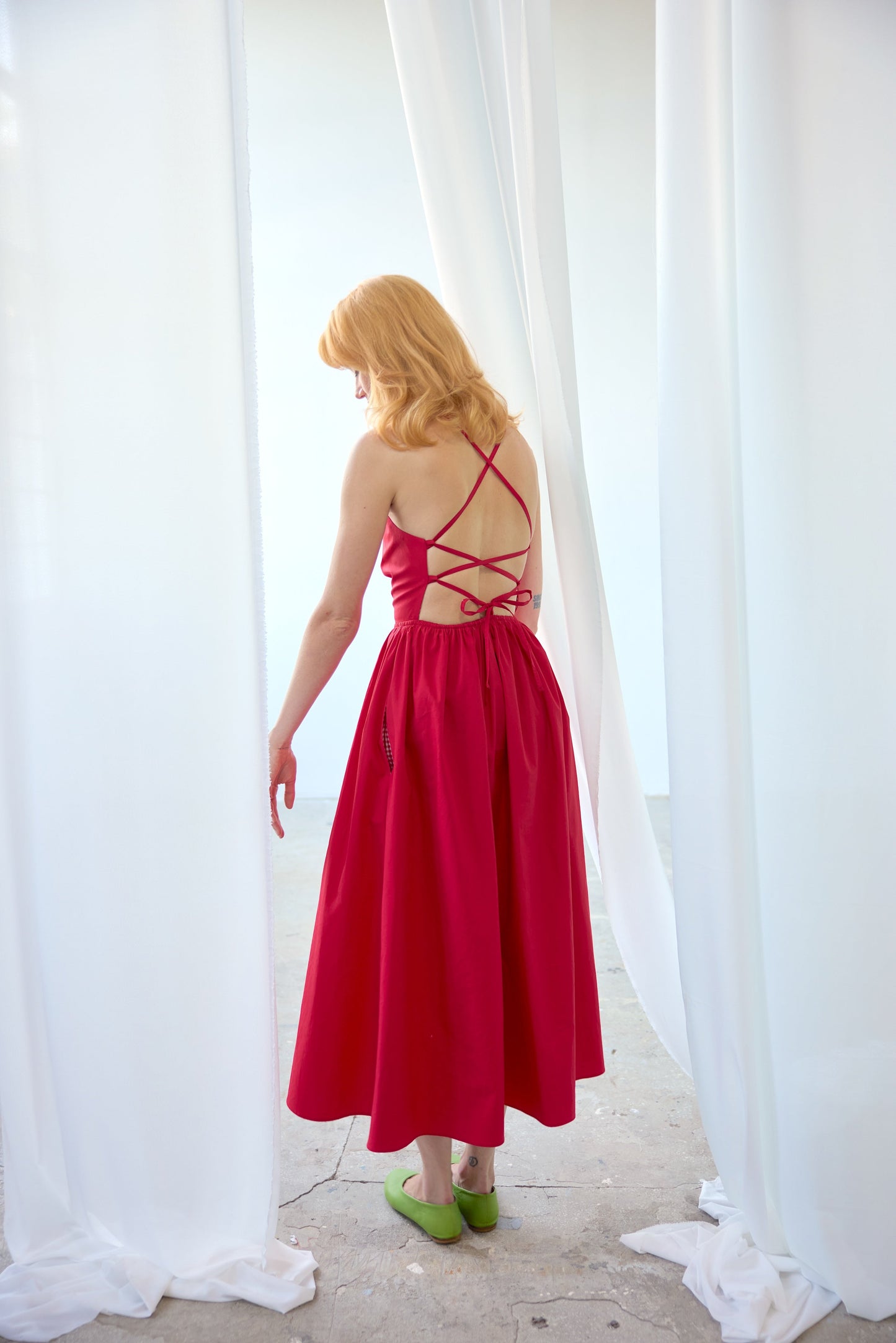 Beth Dress - Cherry