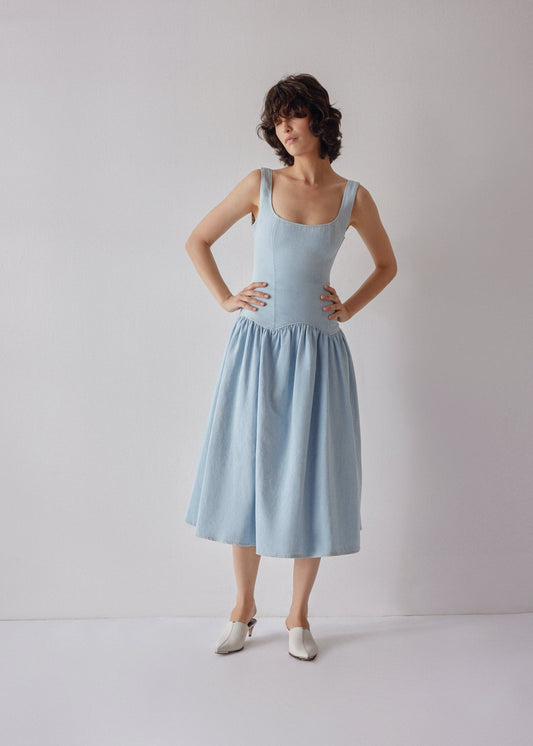 Danielle Dress - Light Blue