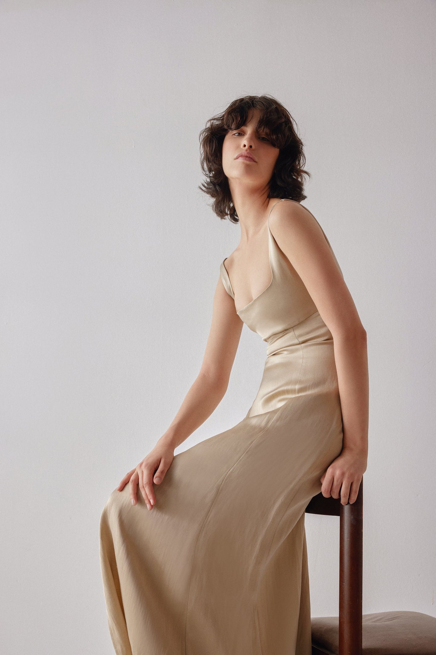 Caroline Dress - Beige