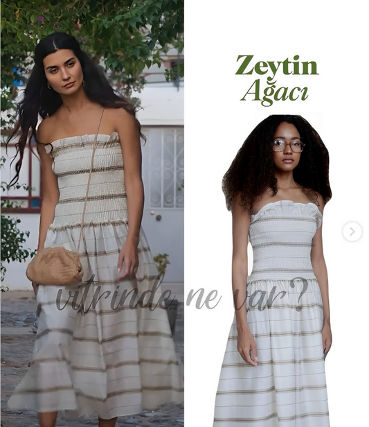 SAMPLE Scrunch Dress BEJ