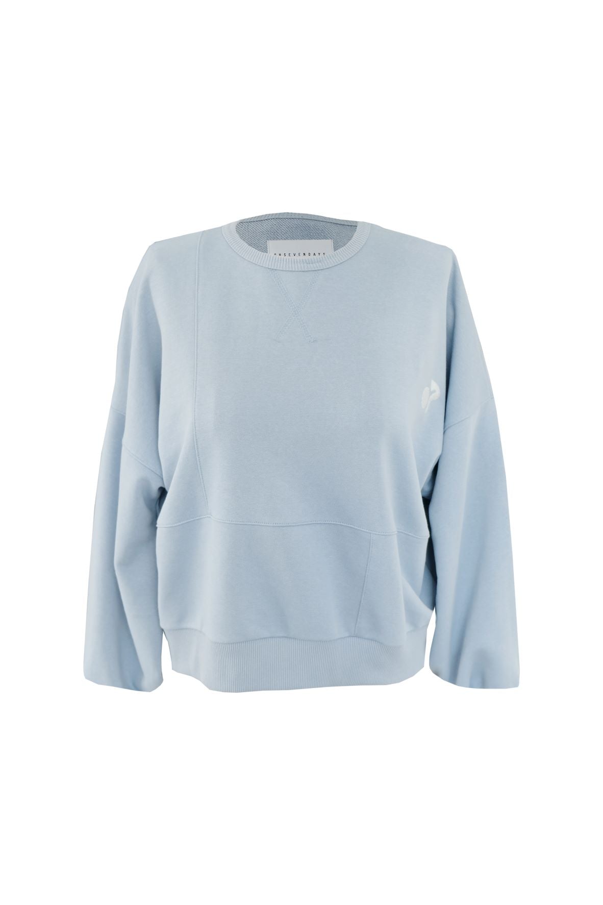 Patchwork Sweatshirt-cyan - OhSevenDays
