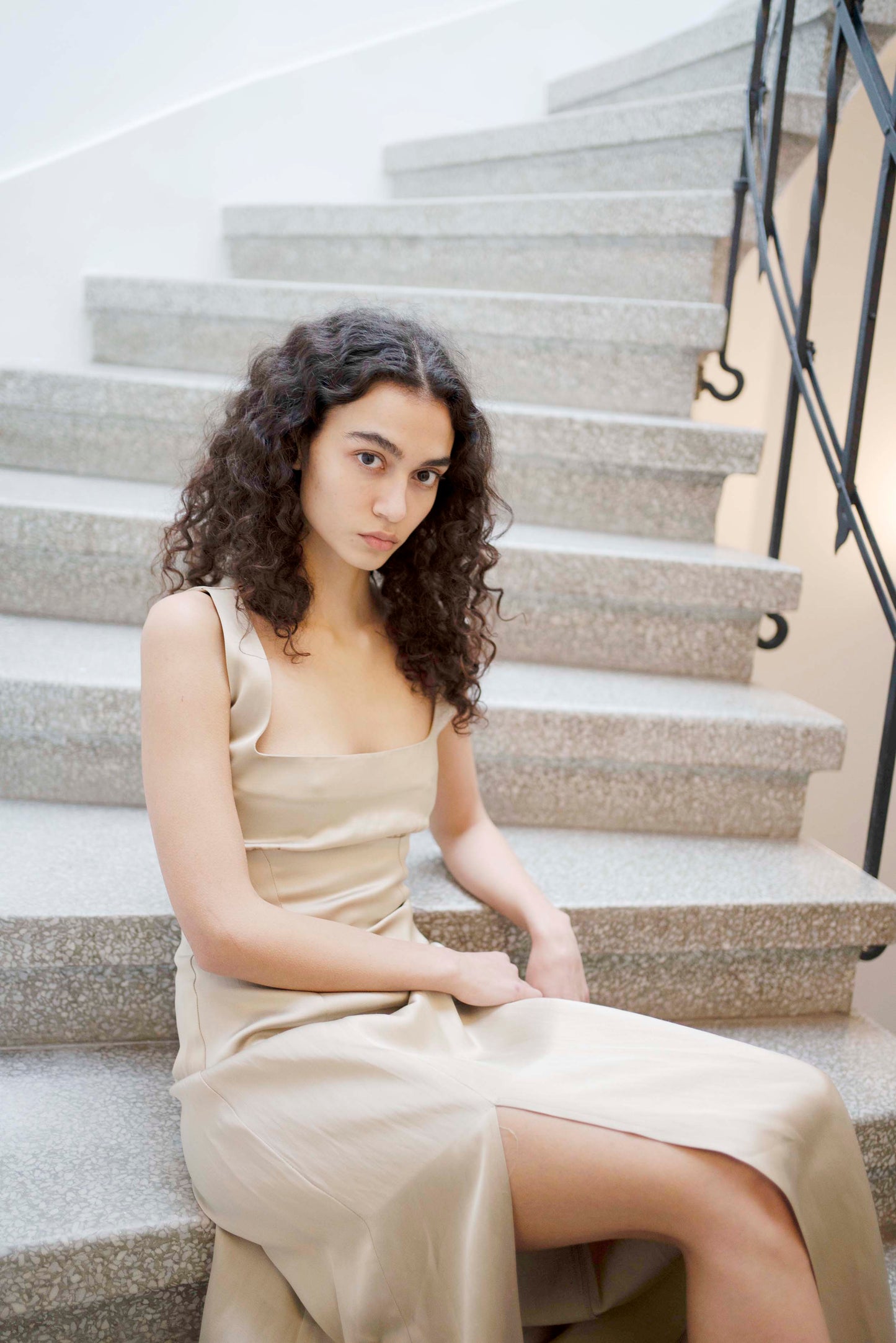 Caroline Dress - Beige