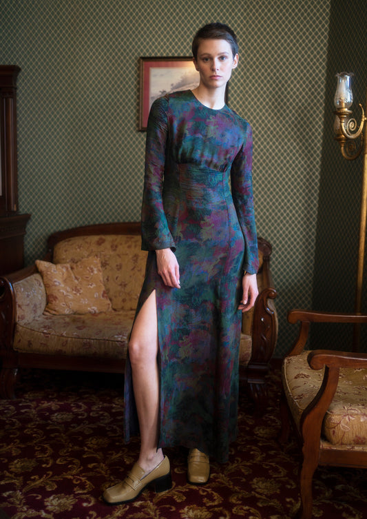 Desiree Dress - Swirl Print - OhSevenDays