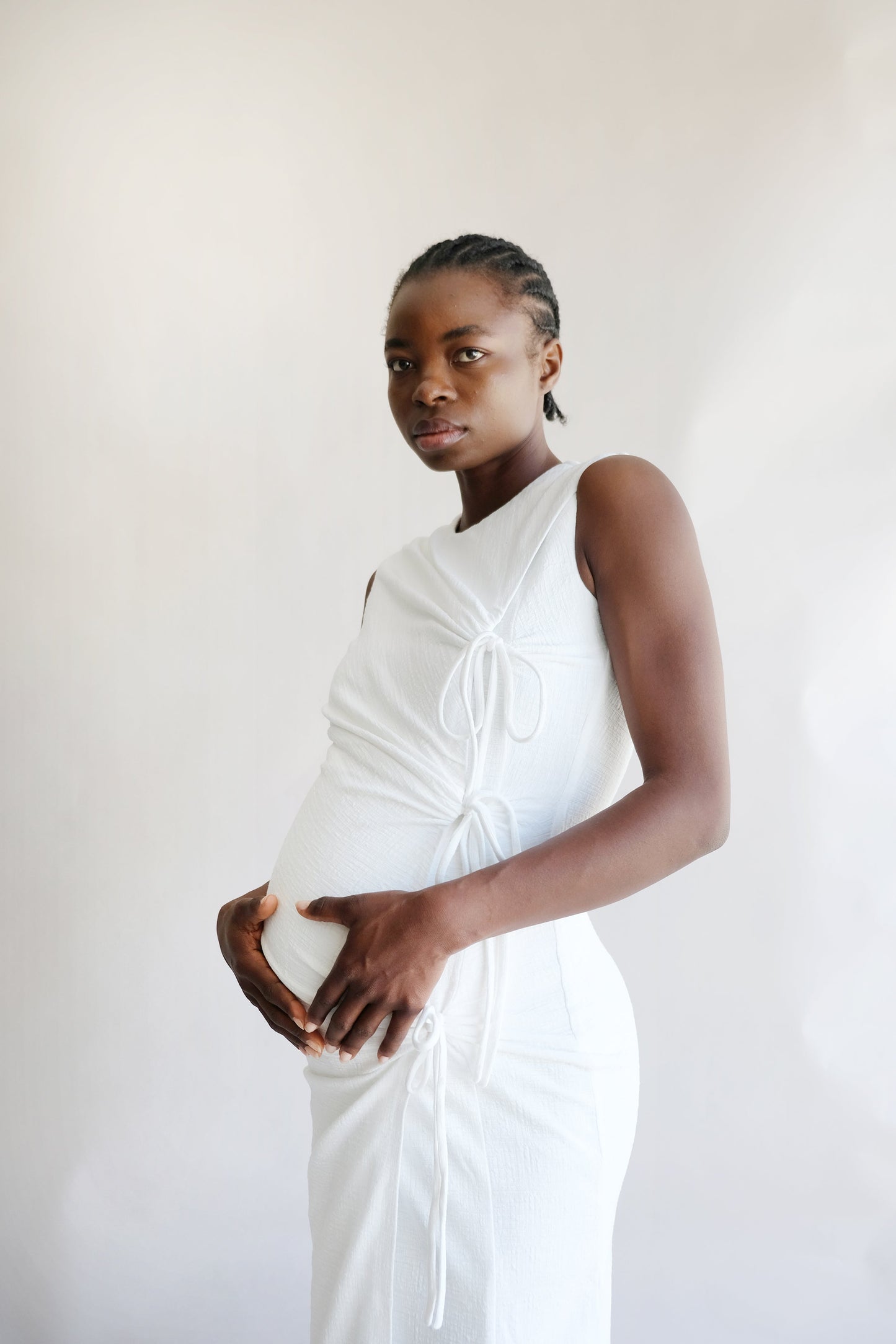 Margaret Tie Midi dress