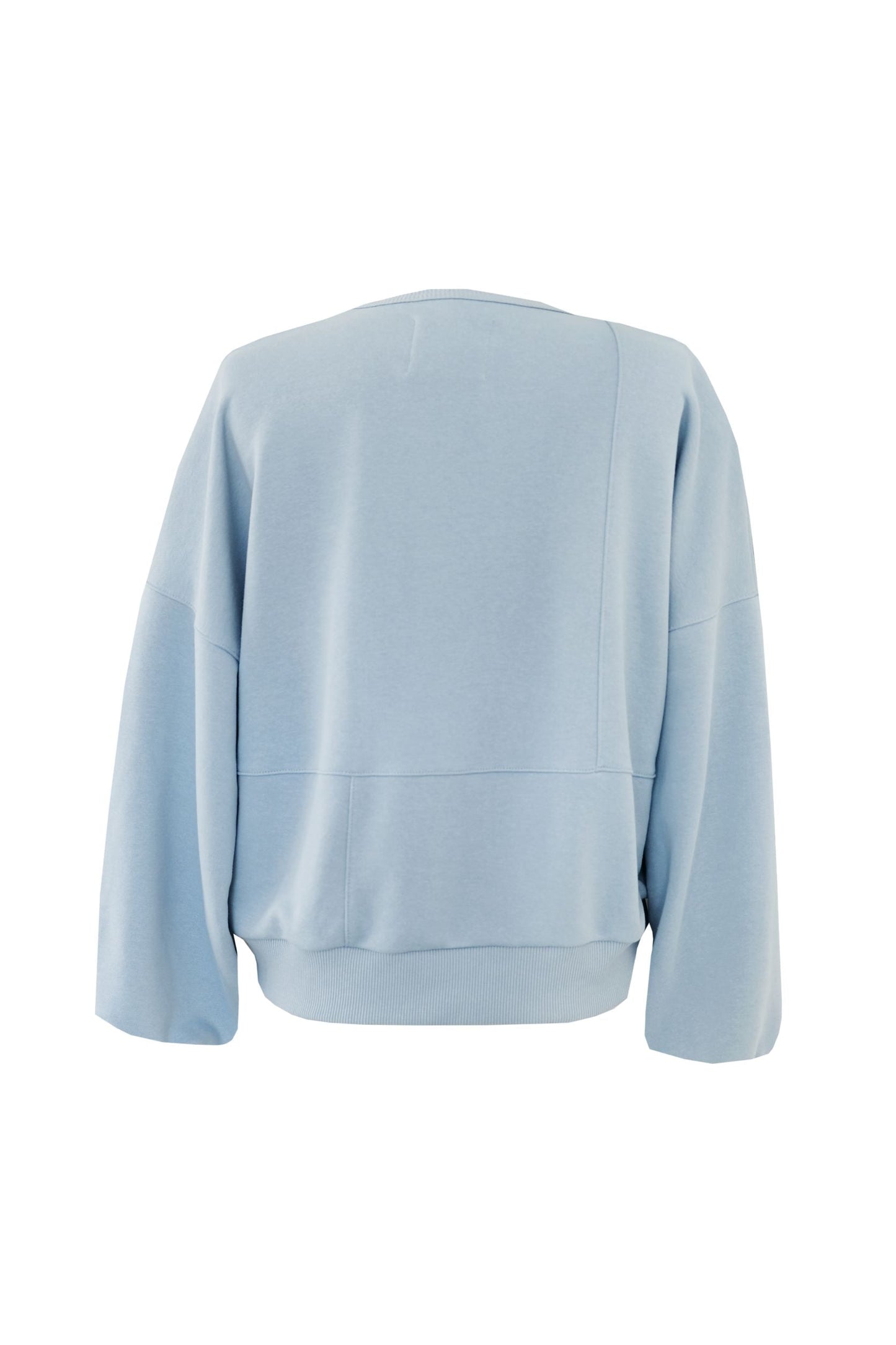 Patchwork Sweatshirt-cyan - OhSevenDays