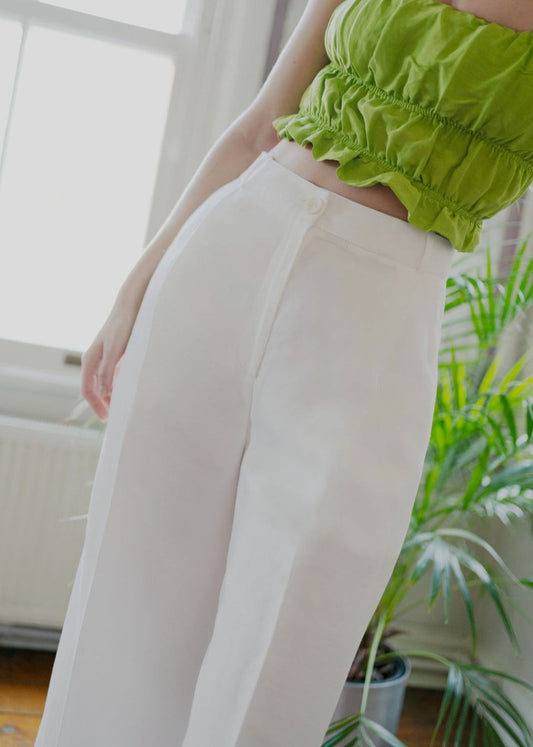 Seven Suit Trousers - White - OhSevenDays